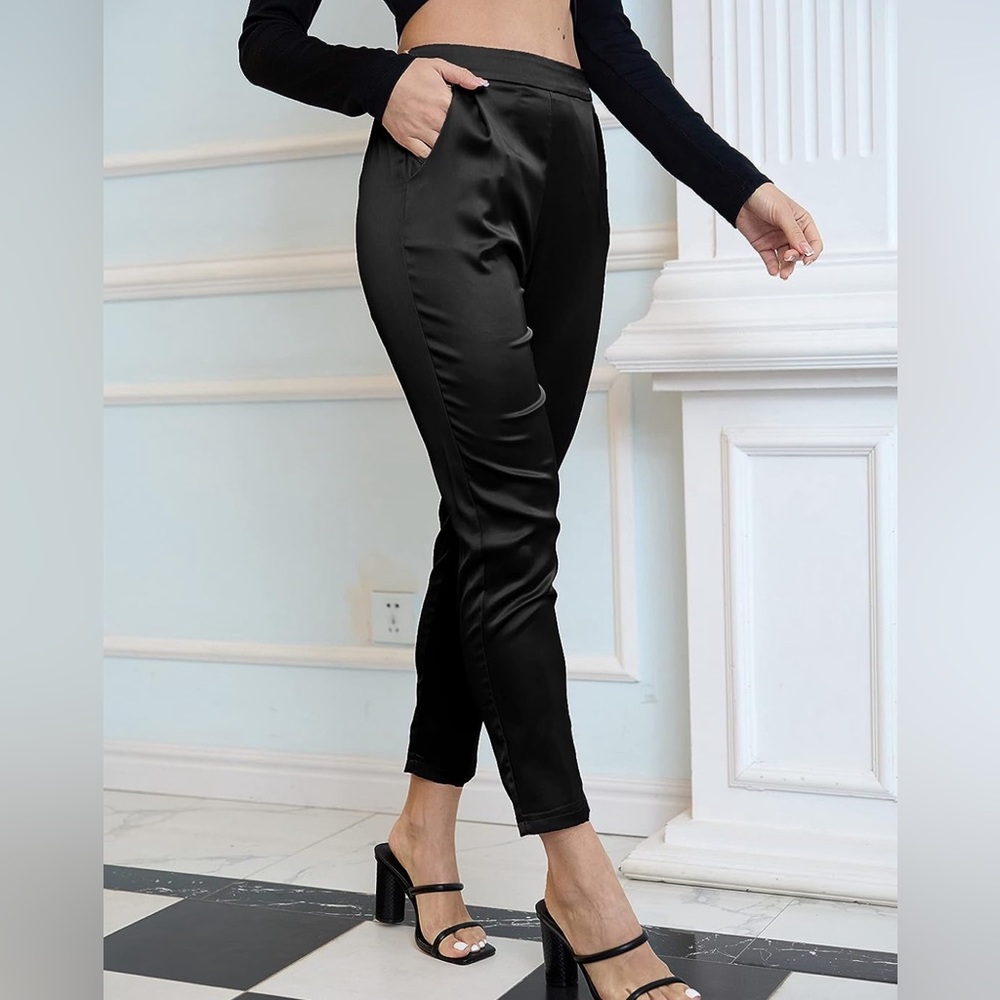 Black Stain Pants